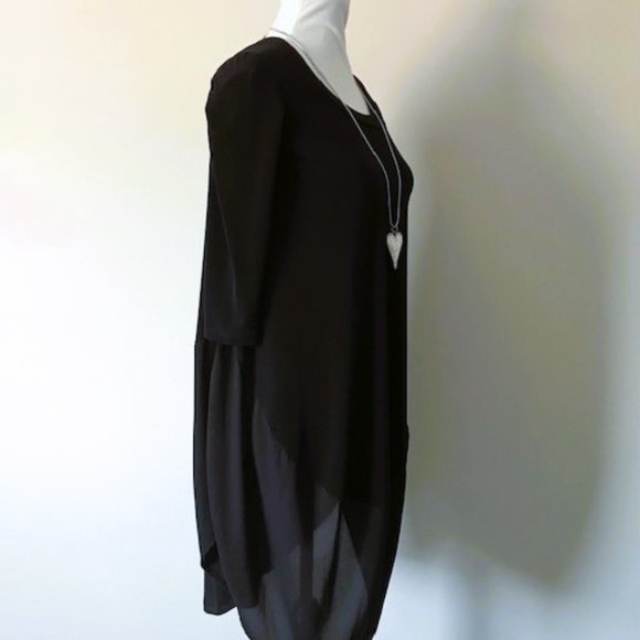 Lori Michaels Collection Loose Fitting Black Dress - Picture 3 of 7